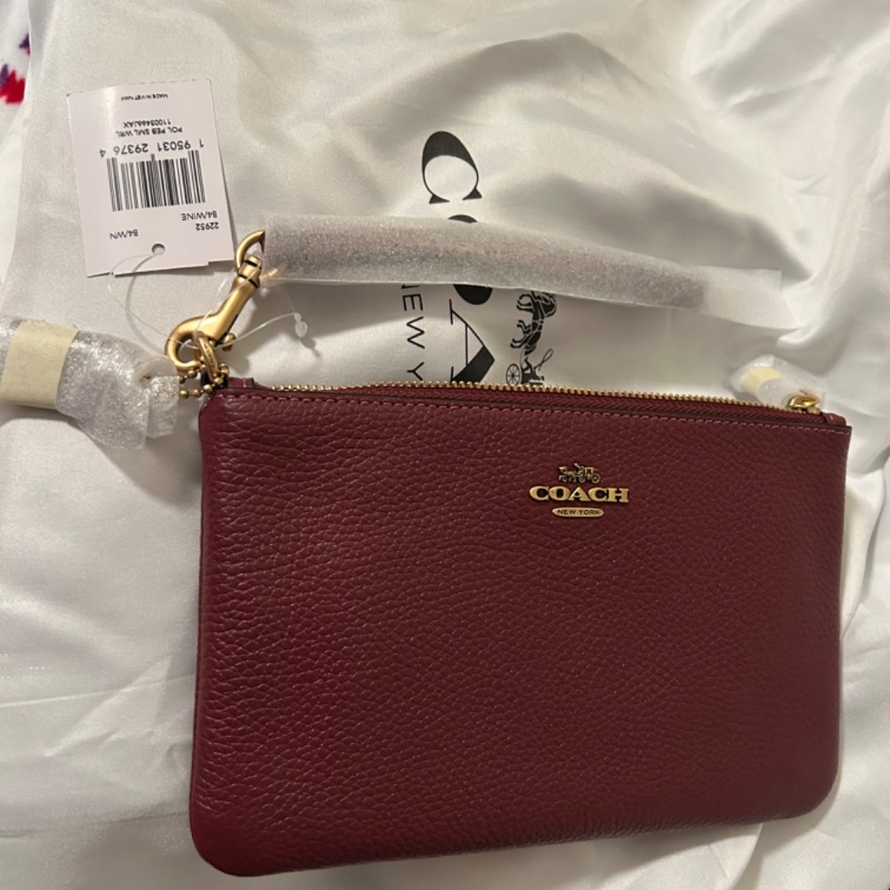 Polished Pebble Small Wristlet ( NEW )